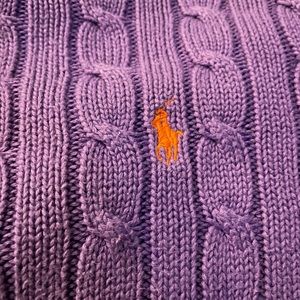 Purple Polo by Ralph Lauren pullover sweater.